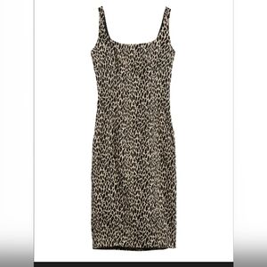 Banana Republic Sloan Sheath Dress In Leopard